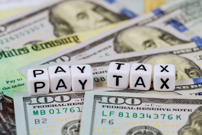 Individual income tax return of one hundred dollar bills Pay Tax